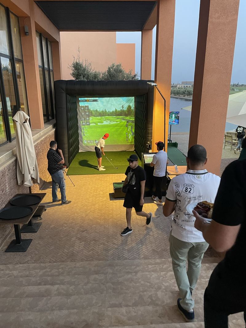 Animation golf événementielle dans un hôtel à Marrakech